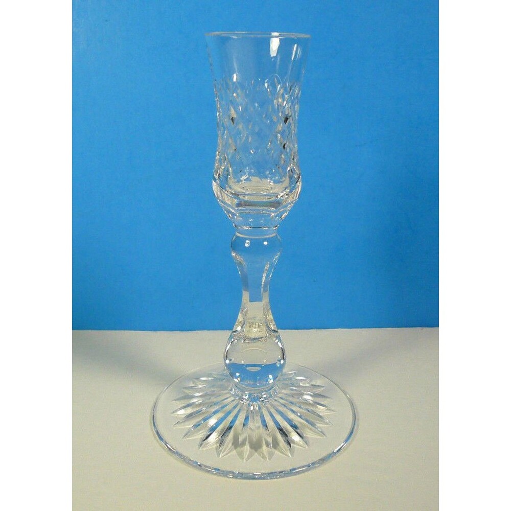 Thomas Webb Crystal 5.75" Candlestick Dennis Diamonds England